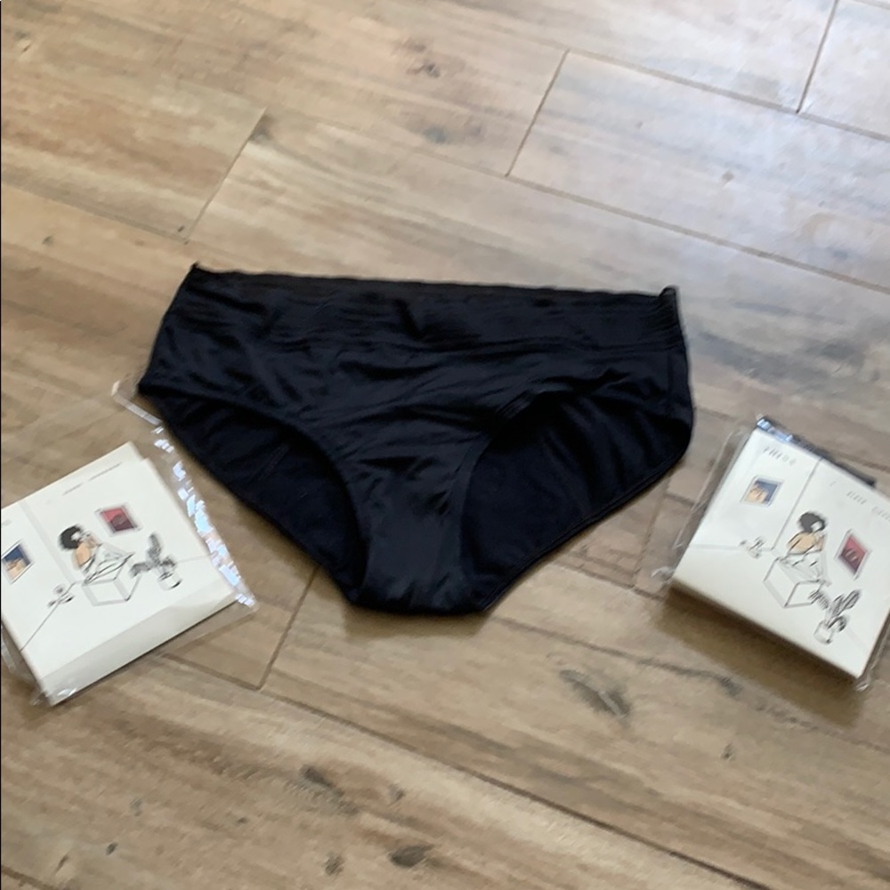 Thinx 2 pair black leak proof underwear